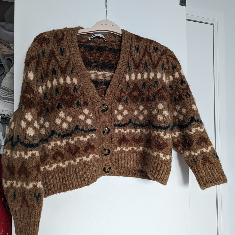 Zara Multicolor Knit Sweater